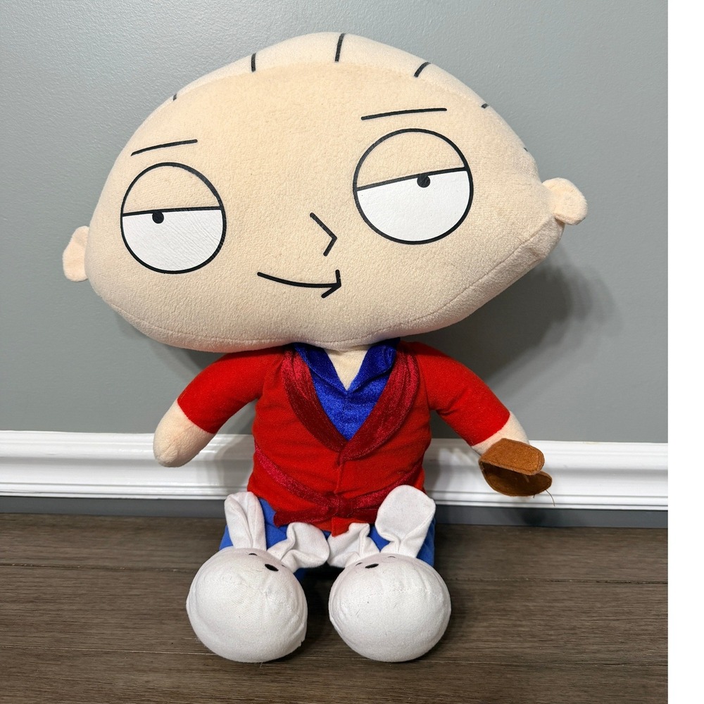 Family Guy Stewie Griffin Plush Smoking Jacket Bunny Slippers 20th Century Fox